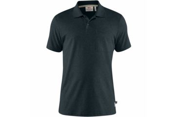 Image of Fjallraven Greenland Re-Cotton Polo Shirt - Mens, Dark Navy, 2XL, F87215-555-XXL
