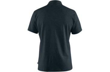Image of Fjallraven Greenland Re-Cotton Polo Shirt - Mens, Dark Navy, Large, F87215-555-L