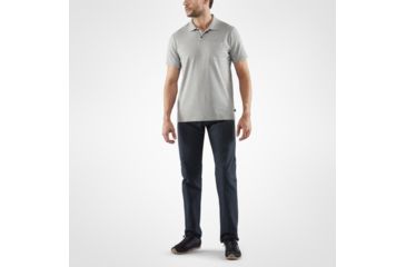 Image of Fjallraven Greenland Re-Cotton Polo Shirt - Mens, Grey, Medium, F87215-20-M