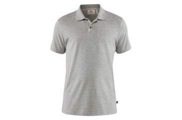 Image of Fjallraven Greenland Re-Cotton Polo Shirt - Mens, Grey, Medium, F87215-20-M