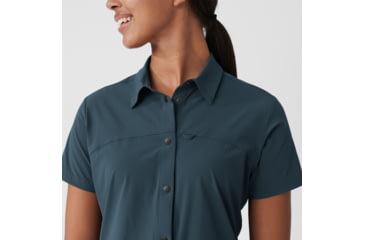 Image of Fjallraven High Coast Lite Short Sleeve Shirt - Womens, Navy, Small, F87037-560-S