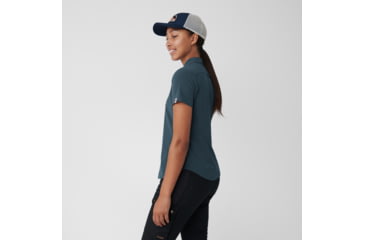 Image of Fjallraven High Coast Lite Short Sleeve Shirt - Womens, Navy, Small, F87037-560-S