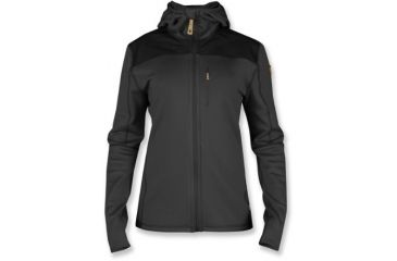 Image of Fjallraven Keb Fleece Hoodie - Women's-Dark Grey-X-Small