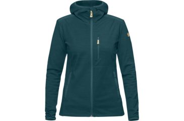 Image of Fjallraven Keb Fleece Hoodie - Women's-Glacier Green-X-Small