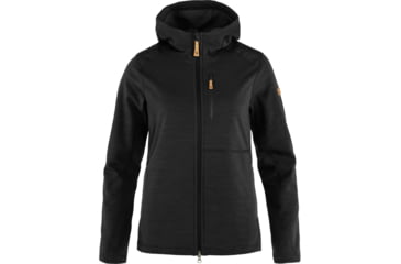 Image of Fjallraven Keb Fleece Hoodie - Womens, Black, Medium, F86990-550-M