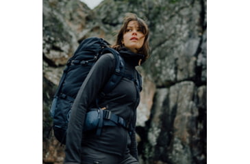 Image of Fjallraven Keb Fleece Hoodie - Womens, Black, Medium, F89765-550-M