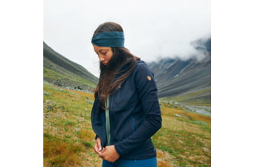 Image of Fjallraven Keb Fleece Hoodie - Womens, Dark Navy, Extra Small, F89765-555-XS