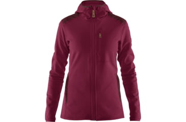Image of Fjallraven Keb Fleece Hoodie - Womens, Plum/Dark Garnet, 2XS, F89765-420-356-XXS