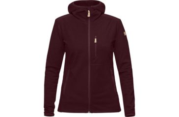 Image of Fjallraven Keb Fleece Hoodie - Womens, Plum, Large, F89765-420-356-L