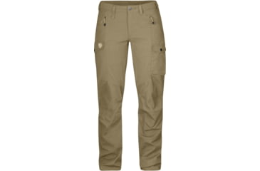 Image of Fjallraven Nikka Trousers - Womens-Sand-Raw Length-EU 40