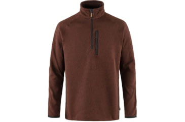 Image of Fjallraven Ovik Fleece Half Zip - Mens, Autumn Leaf, Large, F87154-215-L