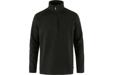 Image of Fjallraven Ovik Fleece Half Zip - Mens, Black, Medium, F87154-550-M