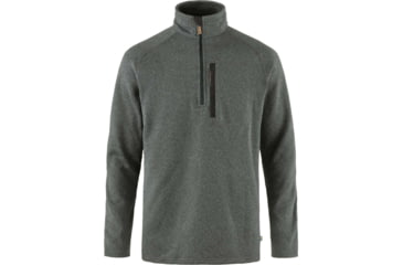 Image of Fjallraven Ovik Fleece Half Zip - Mens, Dark Grey, Small, F87154-030-S