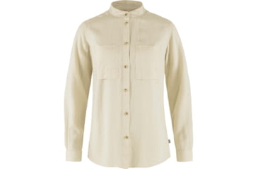 Image of Fjallraven Ovik Hemp Shirt Long Sleeve - Women's, Chalk White, 2XS, F14600149-113-XXS