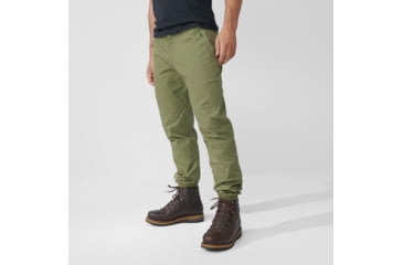Image of Fjallraven Vardag Trousers - Men's, 44 in, Short, Green, F86666-620-44/S