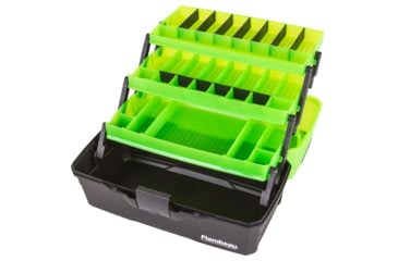 Image of Flambeau 3 Tray Classic Tackle Box, Frost Green/Black, 6383FG