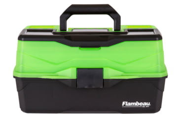 Image of Flambeau 3 Tray Classic Tackle Box, Frost Green/Black, 6383FG