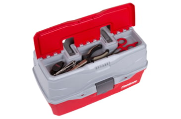 Image of Flambeau 3 Tray Classic Tackle Box, Red/Gray, 6383TB