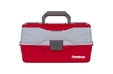 Image of Flambeau 3 Tray Classic Tackle Box, Red/Gray, 6383TB