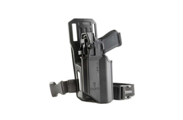 Image of Fobus Duty Level II Polymer OWB Paddle Holster, Glock 17,G19, G19X, Black, LE2MEX2