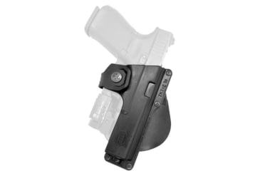Image of Fobus EM19 Polymer OWB Paddle Holster, Glock 19/19X/23/32/45/Ruger SR9/SR40/S&amp;W SD9VE/Walther P99, Right Hand, Black, EM19