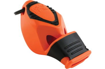Image of Fox 40 Epik CMG Safety Whistle, Three Chamber Pealess, Black Cushioned Mouth Grip, 115Db Thermoplastic, Orange, 8802-0300