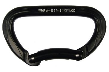 Image of Fusion Vapor Bent Caribiner, Black, FP-8122B-BG
