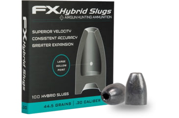 Image of FX .30 Caliber Lightweight 44.5 Grain Hollow-Point Hybrid Slug, 100 Pieces, FXHS917466