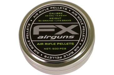 Image of FX Air Rifle Pellets, .22 Caliber, 18.13 Grain, 500 Rounds, FXP917619