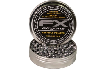 Image of FX Air Rifle Pellets, .25 Caliber, 25.4 Grain, 350 Rounds, FXP917626