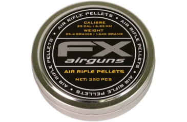 Image of FX Air Rifle Pellets, .25 Caliber, 25.4 Grain, 350 Rounds, FXP917626