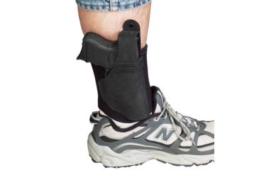Image of Galco Ankle Lite Ankle Holster - AL160B, Black, Charter Arms - Undercover 2 Inch, Right, Handed
