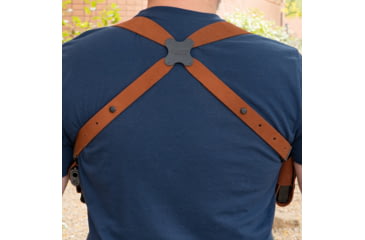 Image of Galco Classic Lite 2.0 Shoulder System Shoulder Size Fits Chest Up To 56" Natural Leather Fits Glock 43, Right Hand, CL2800R