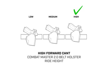 Image of Galco Combat Master 2.0 Premium Steerhide Springfield Armory Hellcat Pro OWB Belt Holster