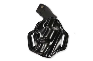 Image of Galco Combat Master Concealment Leather Holster - Right Hand, Black, Colt 2 1/2 in. and S&amp;W 2 1/2 in. CM102B