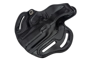 Image of Galco Cop 3 Slot Steerhide OWB Belt Holster, Kahr Arms K40/Kahr Arms K9/Kahr Arms CW9/Kahr Arms P9/Kahr Arms P40/Kahr Arms CW40/Kahr Arms P45/Kahr Arms S9, Left Hand, Plain, Black, CTS291B