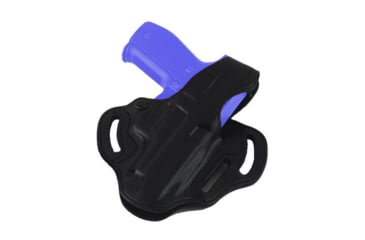 Image of Galco Cop 3 Slot Steerhide OWB Belt Holster, Kahr Arms K40/Kahr Arms K9/Kahr Arms CW9/Kahr Arms P9/Kahr Arms P40/Kahr Arms CW40/Kahr Arms P45/Kahr Arms S9, Left Hand, Plain, Black, CTS291B