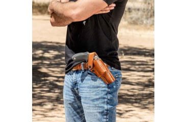 Image of Galco Dao Owb Belt Holster, Taurus Raging Hunter, Right Hand, Tan, DAO354