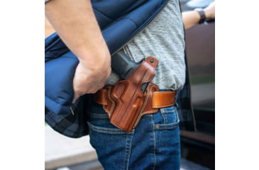 Image of Galco Fletch High Ride Premium Steerhide OWB Paddle Holster