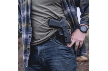 Image of Galco Hornet Belt Leather Holster,SW J Fr 3in, Black, Right Hand HT164B