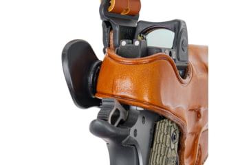 Image of Galco Masterbilt Slabside Perfection Shoulder System Stow-N-Go IWB Holster, Leather, COLT 3 1/2in, Tan, SP212R