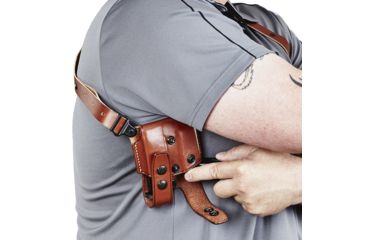 Image of Galco Miami Classic Shoulder Holster System, Tan, 5in 1911-Style Pistols