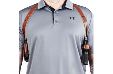 Image of Galco Miami Classic Shoulder Holster System, Tan, 5in 1911-Style Pistols