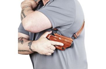 Image of Galco Miami Classic Shoulder Holster System, Tan, 5in 1911-Style Pistols