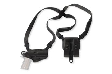 Image of Galco Miami Classic Shoulder Holster System, Black, Ambidextrous, For Glock 17/22/31 - MC224B
