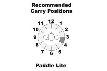 Image of Galco Paddle Lite Holster for Viridian w/ECR,Ruger LCP,Right Hand,Black PDL668B