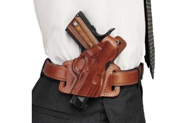 Image of Galco Silhouette High Ride Holster - Right Hand - Black SIL224B