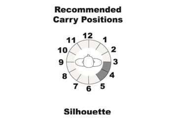 Image of Galco Silhouette High Ride Holster - Right Hand - Black SIL224B