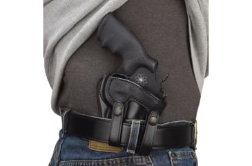 Image of Galco Summer Comfort Inside Pant Leather Holster for Taurus 85/85CH, S&amp;W J FR 36/60 2 1/8 .357 .38/642/649 BG/340PD/640 CENT 2 1/8 .357/640 CENT 2 1/8 .38, Charter Arms Undercover, RH, Black, SUM159B