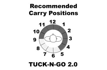 Image of Galco Tuck-N-Go Inside The Pant Holster for Kahr P380,Black,Right TUC628B